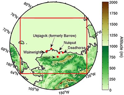 The Polar WRF Downscaled Historical and Projected Twenty-First Century Climate for the Coast and Foothills of Arctic Alaska